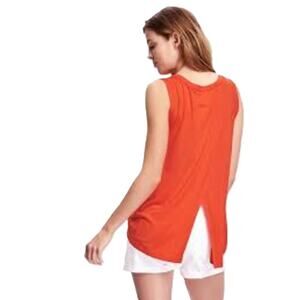 Old Navy Sleeveless Split-Back Tank – Vibrant Orange
